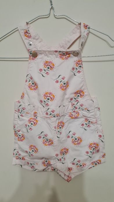 Ogrodniczki letnie dla dziewczynki r.74 C&A