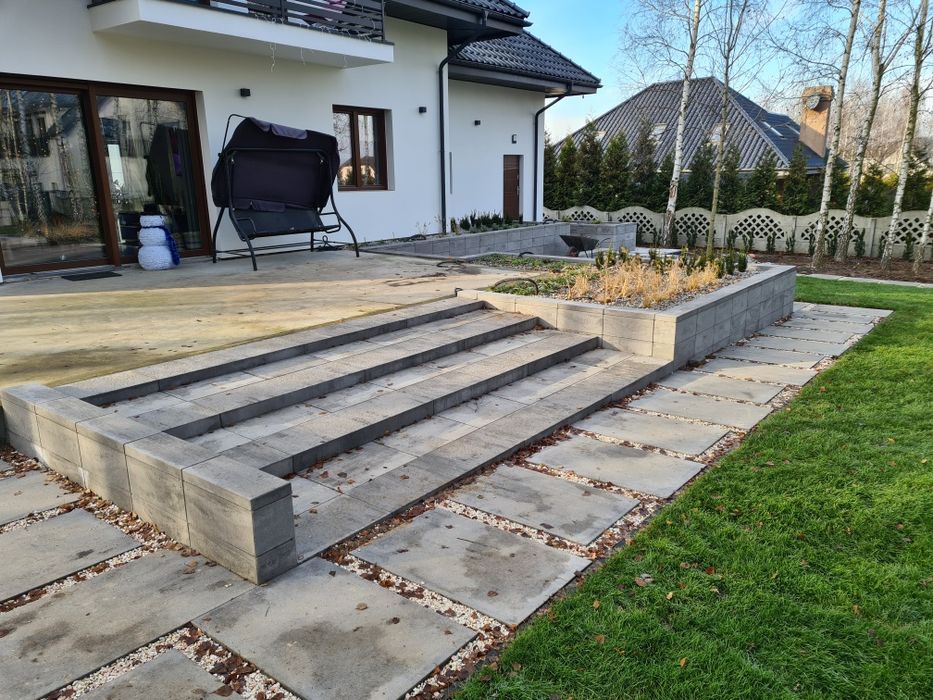 Brukarstwo Układanie kostki brukowej