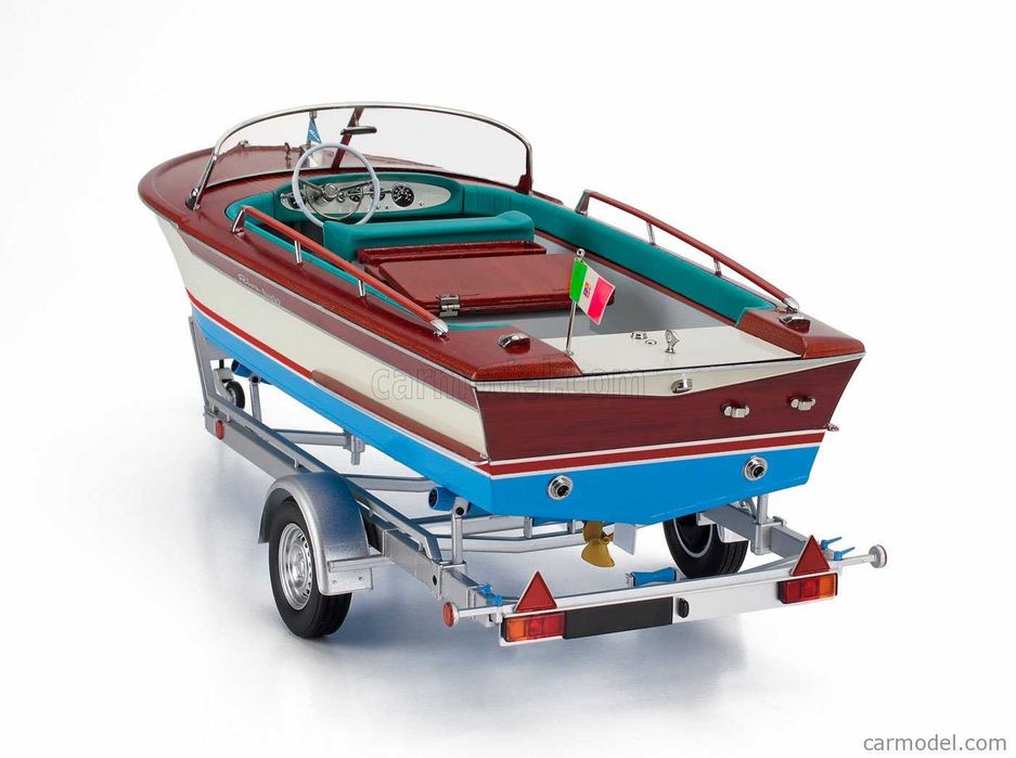 Riva Junior 1966 Motorboat motorówka Ivory Sea Blue Mitica 1:18