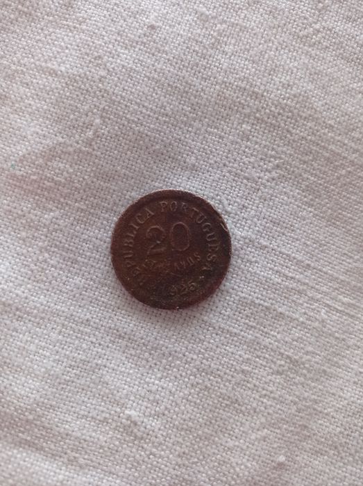 Moeda 20 centavos bronze 1925