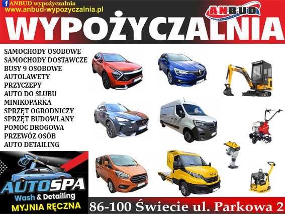 Wypożyczalnia Wynajem samochody osobowe , busy 9 os, dostawcze