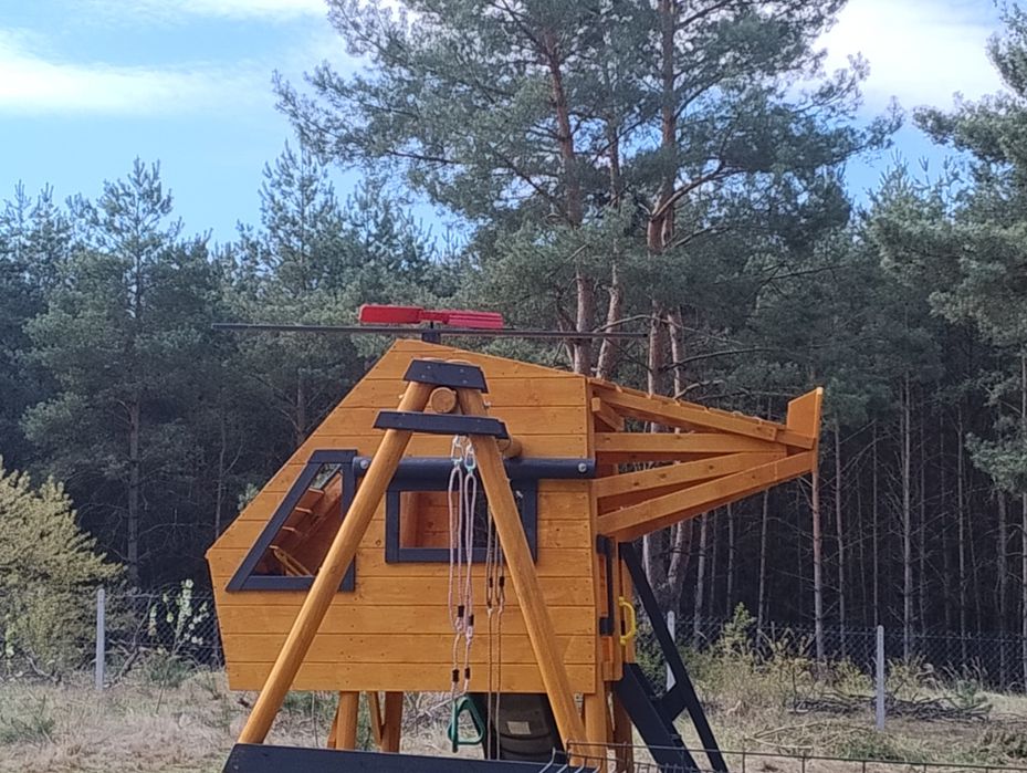Ogrodowy plac zabaw dla dzieci helikopter ślizg huśtawki piaskownica