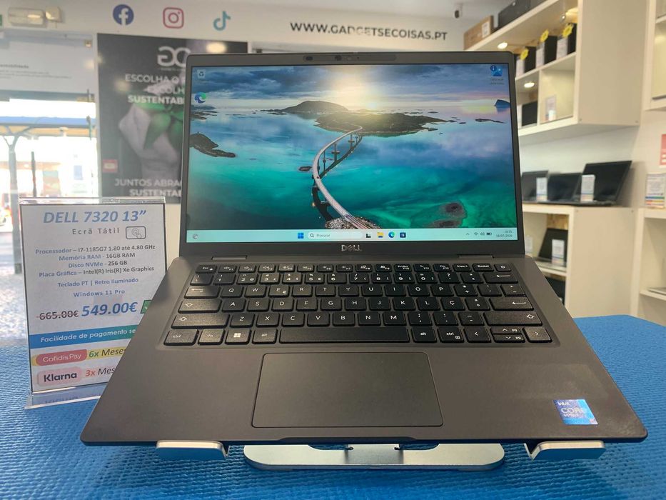 Dell Latitude 7320 | i7-1185G7 | 16GB RAM | 256GB NVMe | Ecrã Tátil | W11 Pro | Loja Física e Web Site