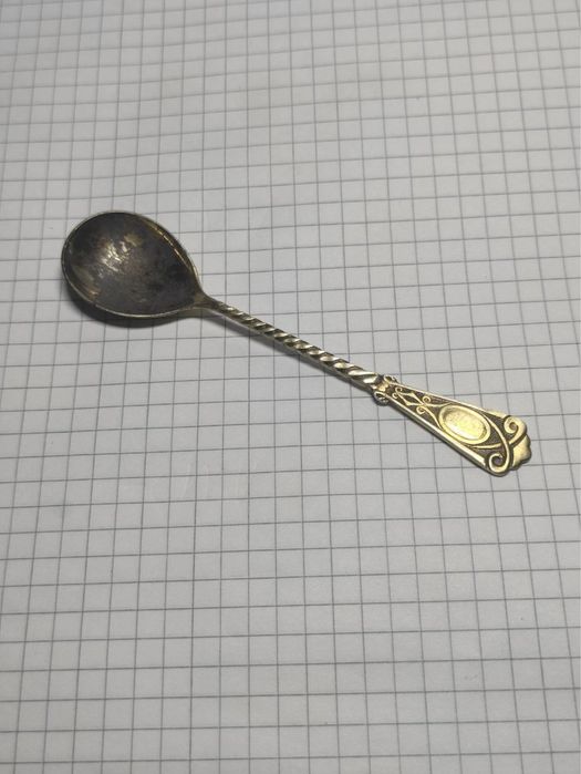 Ложка кофейная серебряная. Срібло 875.