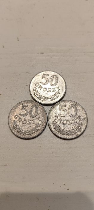 50 groszy z 1976 oraz 1978