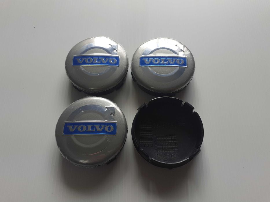 Centros/tampas de jante completos Volvo com 56, 60, 64 e 68 mm