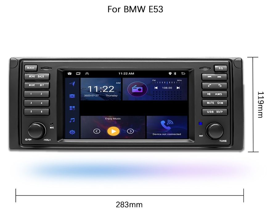 Radio nawigacja  BMW 5 X5 e39 e53 NAVI GPS Android