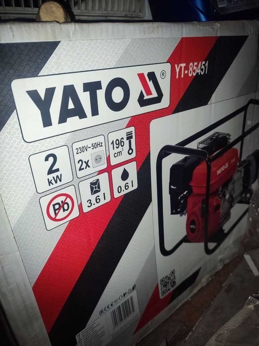 Генератор бензиновый 2 кВт Генераторна установка 2200 Вт YATO YT 85451