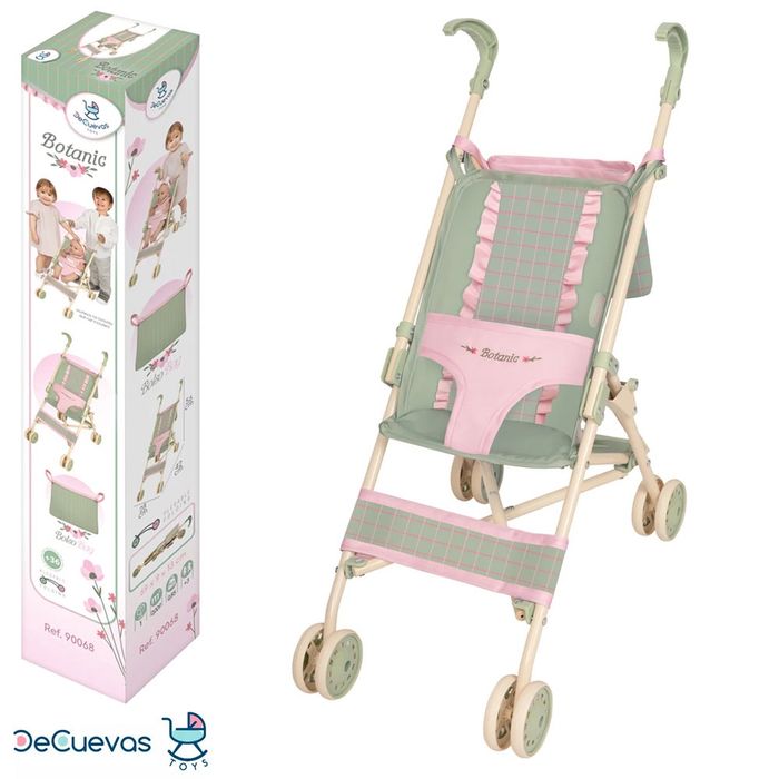 ХІТ! Коляска для ляльки DeCuevas Botanic 90068 прогулянкова, тростина