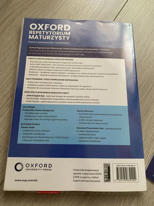 Oxford repetytorium maturzysty oraz matura booster