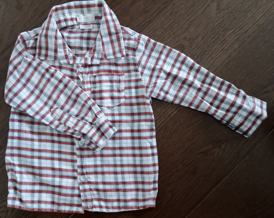 Koszula chłopięca flanelowa Mango