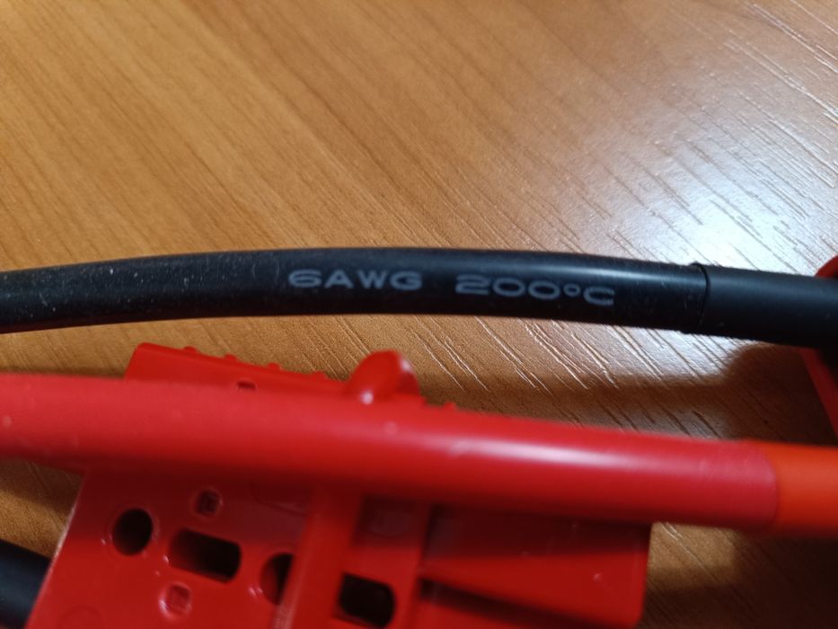 Кабель силовой 6AWG 20 см. Разъем Andercon Андерсон на 120А