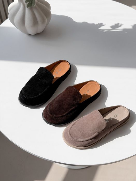 Мюлі натуральна замша