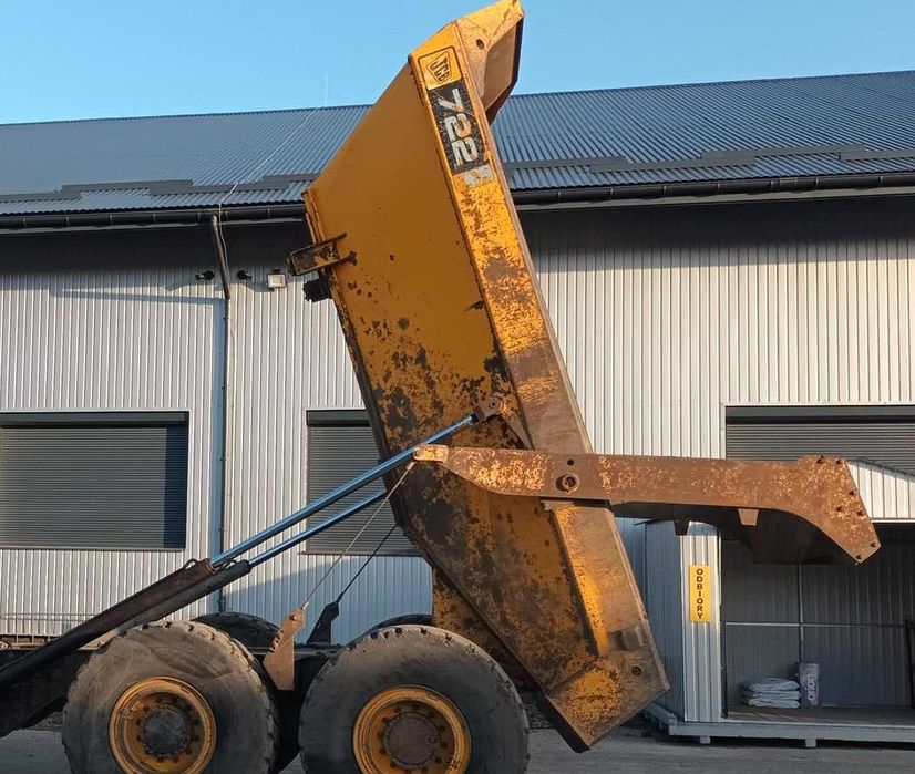 Kiper z klapą i siłownikami do wozidła. JCB. Terex. Moxy