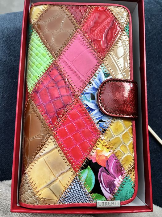 Portfel skorzany damski