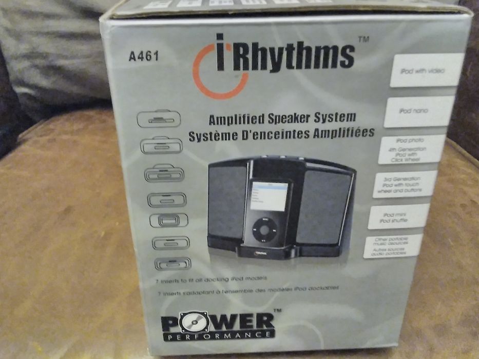 Dock/ amplificador/Colunas iPod c/ Novo