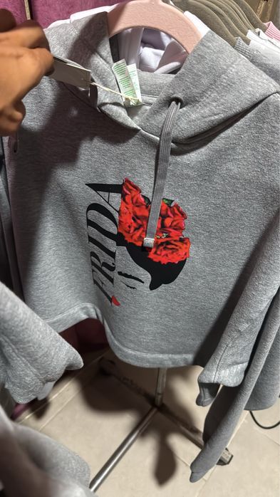 Hoddie crop top cardado