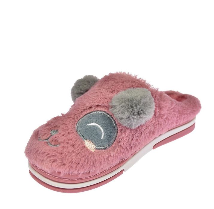 Kapcie zwierzaki pluszowe pantofle KP11C-1 róż rozm. 31