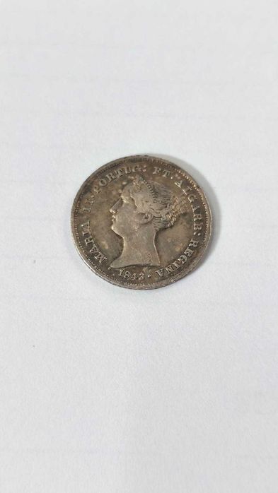 Moeda 100 Reis D. Maria 1843