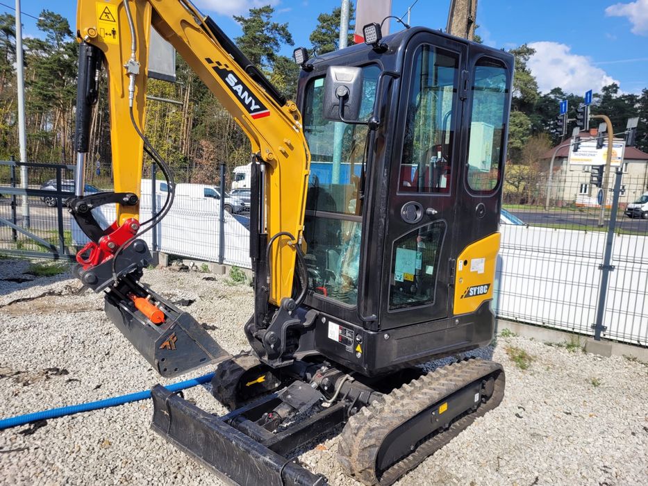 Wynajem minikoparki Sany