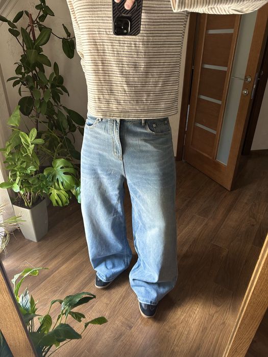 Baggy Wide Opium Archive Blue Jeans Racer Balenci Straight Jaded London Прямі Опіум Дуже Широкі Сині Джинси Skater Sk8 Y2k Широкие Архив Синие Джинсы