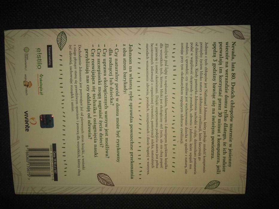 Dobra książka - Ekożycie pod lupą N. Johnson (jak nowa) (P55)