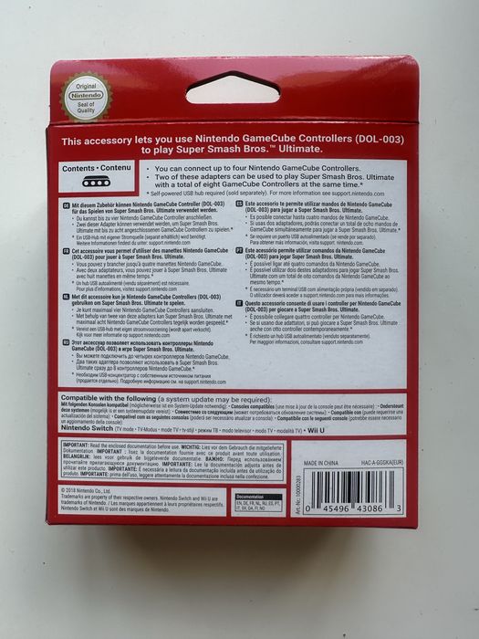 Adapter kontrolerów Nintendo GameCube – WUP-028