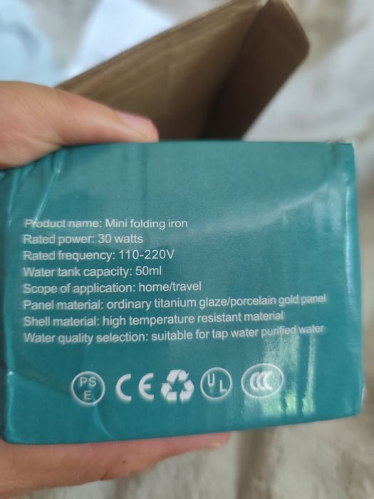 NOWE miniparowe żelazko do prasowania