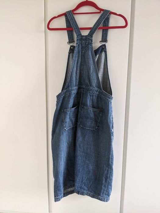 Tommy Hilfiger Denim spodnica na szelkach ,ogrodniczka, jeans rozm 38