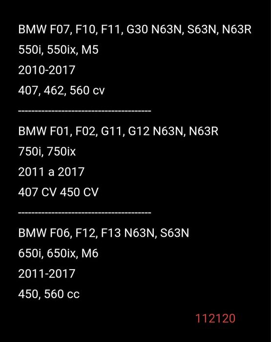 Downpipe BMW F10 / F12 / F13 M5 M6 V8