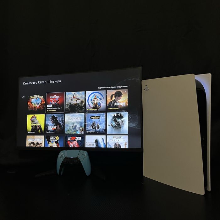 Playstation 5 Digital +  GTA V, UFC 5, FC26 + Подписка Extra на месяц