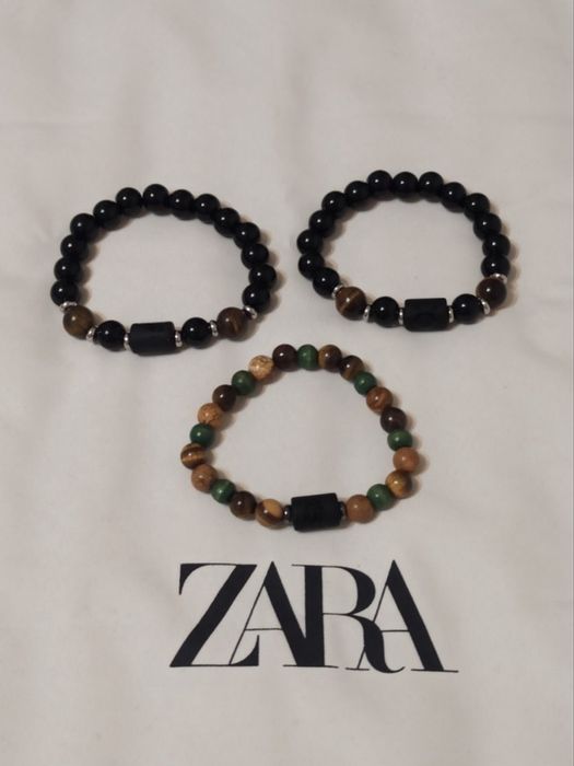Zestaw Bransoletek męskich w stylu Casual z koralikami | Zara Accessories