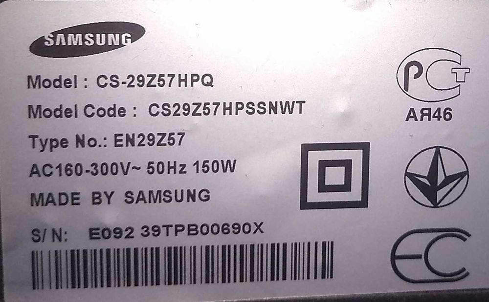 Телевизор Samsung cs-29z57hpq