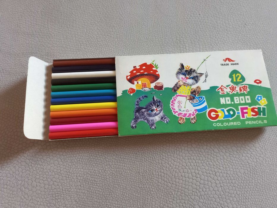 Kredki ołówkowe CHIŃSKIE z PRL - Nowe
