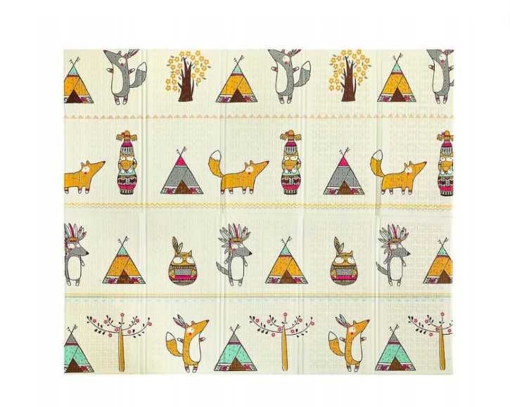 Mata piankowa edukacyjna dla dzieci składana duża + torba