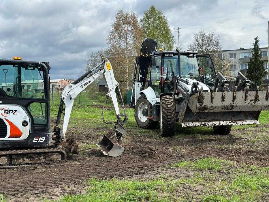 Usługi koparko ładowarką