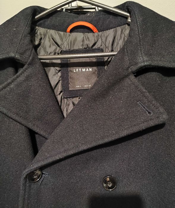 Casaco em Fazendo Estilo Marinheiro Azul Escuro - Tamanho L