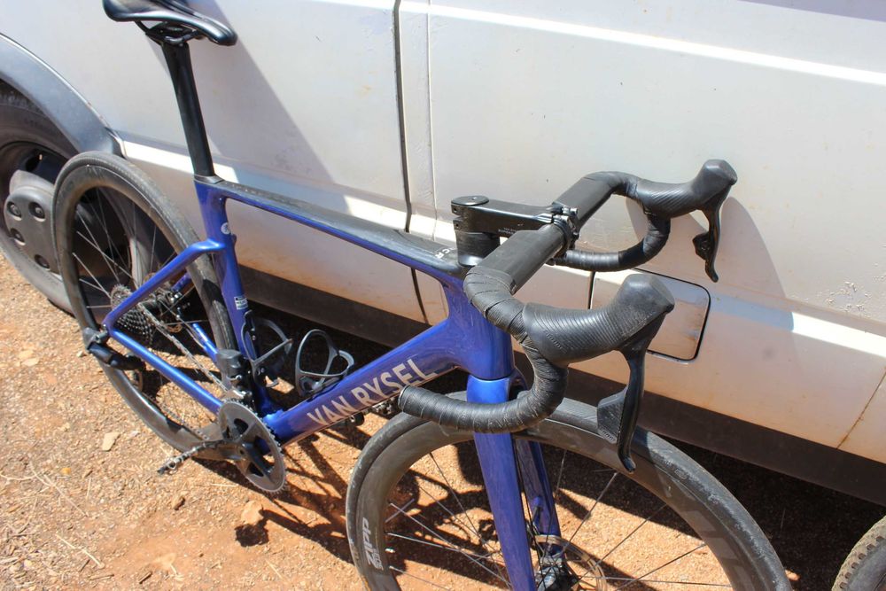 Bicicleta de Estrada RCR SRAM Rival AXS E1 2x12v Sensor de Potência Cinza / Decathlon Roadbike RCR