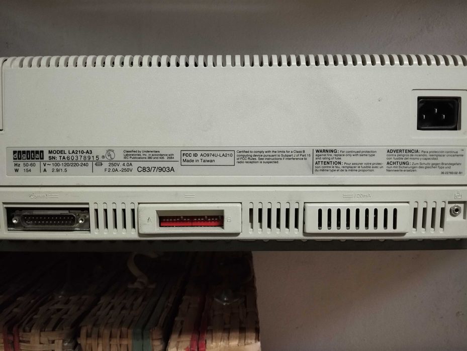 Antiga impressora Digital LetterPrint LA210 _ para coleccionador