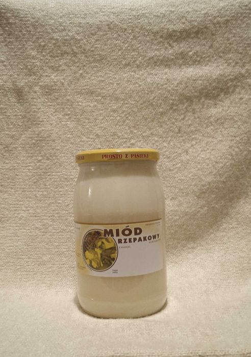 Miód rzepakowy duży słoik 1,25kg