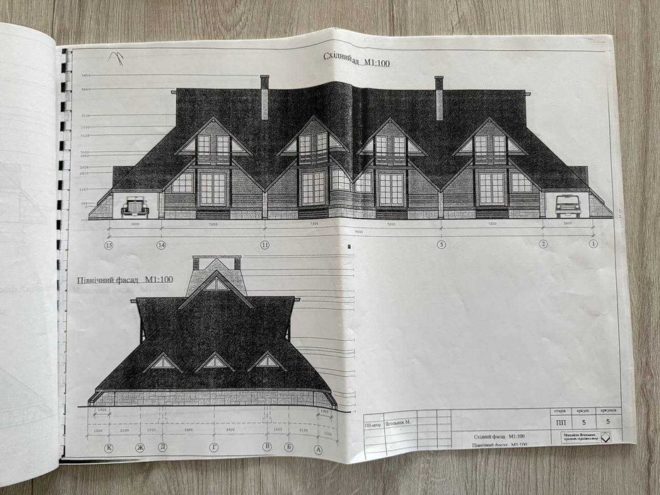 4 спарені котеджі з дерев'яного зрубу в селі Тухля!