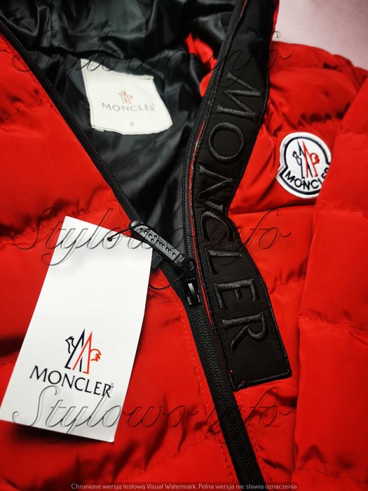 Kurtka męska czerwona kaptur pojedyńczy suwak nowość hit