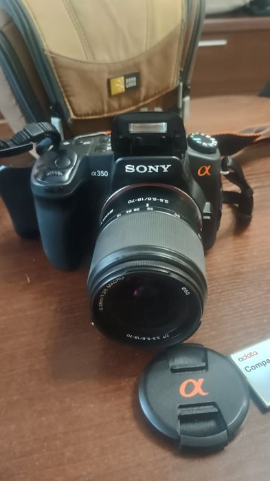 Lustrzanka Sony Alpha 350 z kartą 4gb Cf