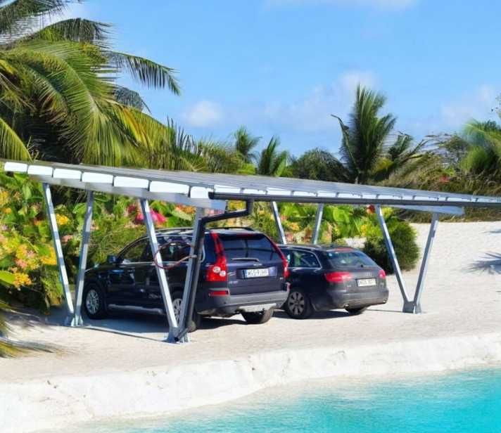 Wiata samochodowa carport 6 stanowisk