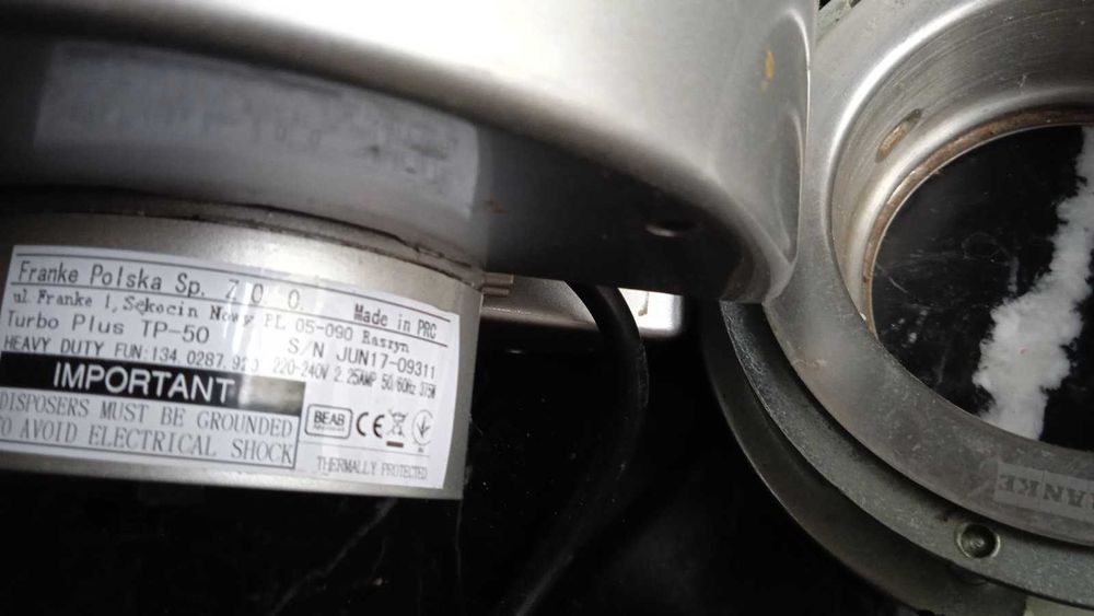измельчители пищевых отходов  Franke Turbo Plus TP-50, Franke Turbo Plus TP-125