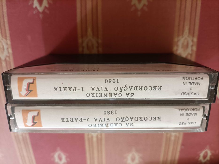 Sá Carneiro Recordaçao Viva cassetes Tape Parte 1 & 2