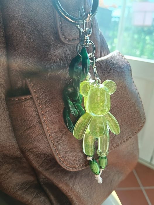 Bag charm artesanal urso
