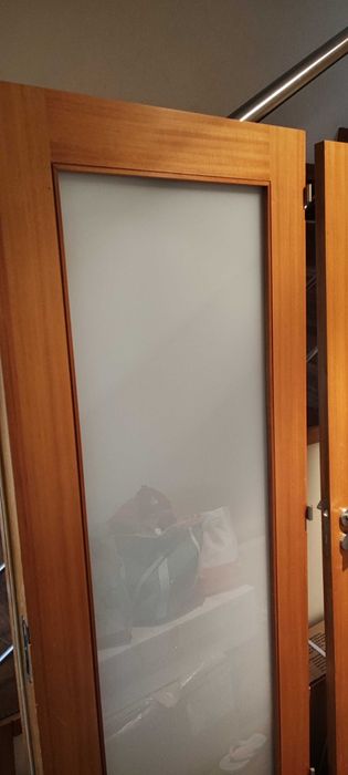 Porta madeira e vidro