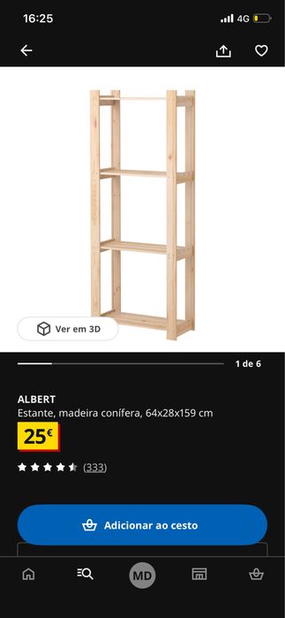 Estante Albert Ikea NOVA