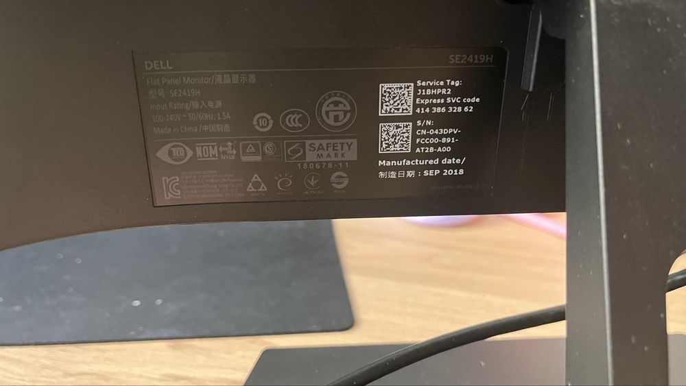 Монітор Dell SE2419H 24” Full HD IPS